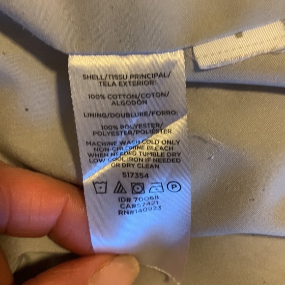 LOFT Pale Gray Blazer - size 6P herringbone - Picture 5 of 7